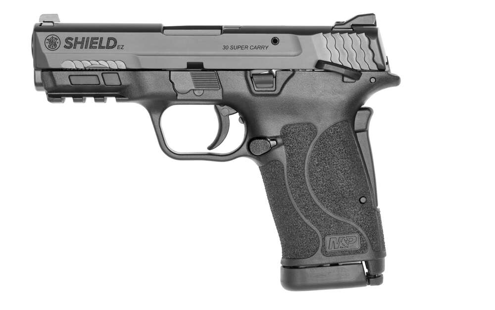 Handguns Smith&Wesson Ready Series S&W Shield EZ Thumb Safety Blk 30 Super Carry 3.675in 12rnd